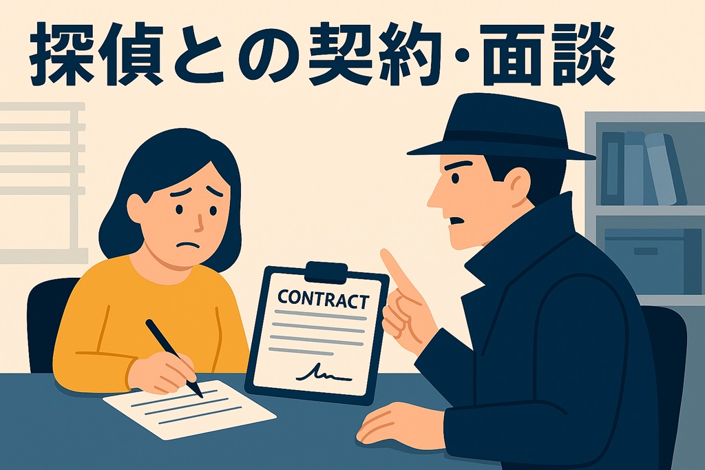 探偵との契約面談