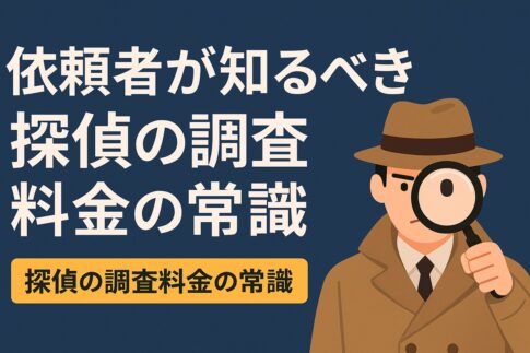 依頼者が知るべき探偵の調査料金の常識