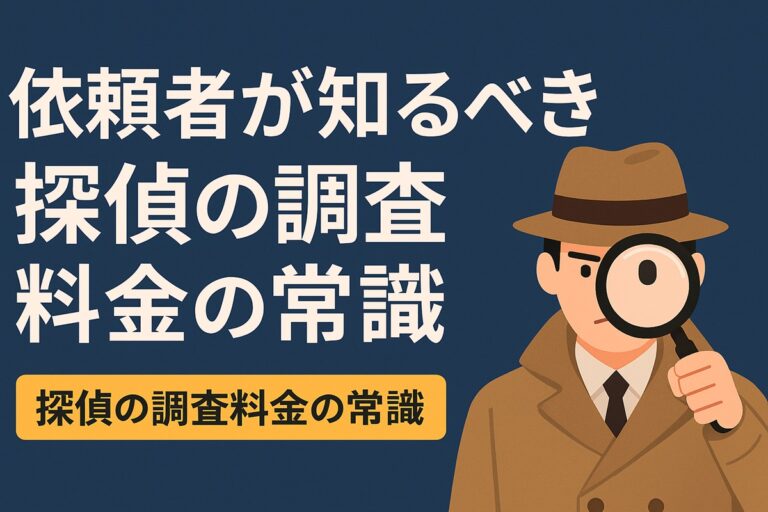依頼者が知るべき探偵の調査料金の常識