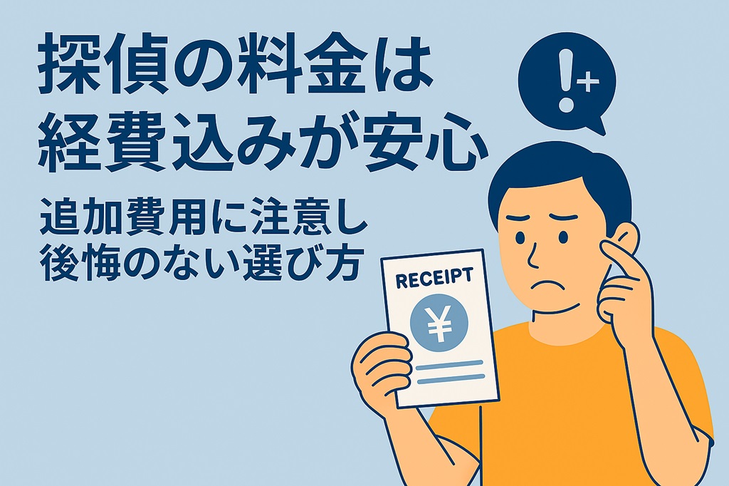 探偵の料金は経費込みが安心