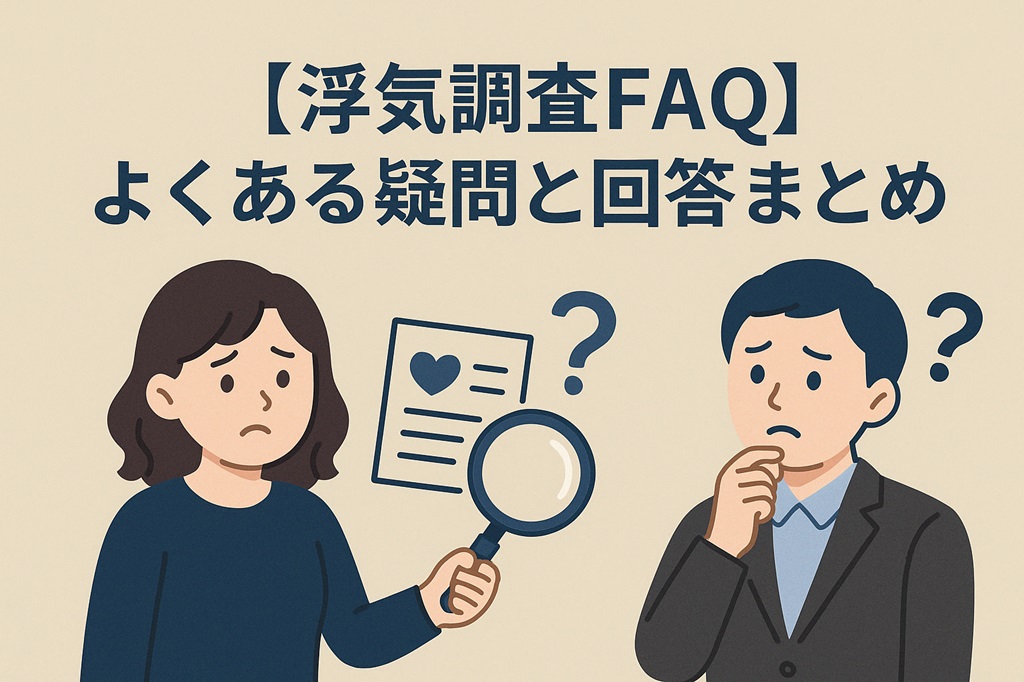 浮気調査FAQ-よくある疑問と回答まとめ